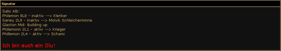 Philemons Signatur